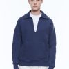 Sweaters | De Fursac Organic Cotton Peacoat Sweatshirt Navy Blue