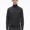 Sweaters | De Fursac Grey Merino Wool Roll Neck Sweater Anthracite Grey