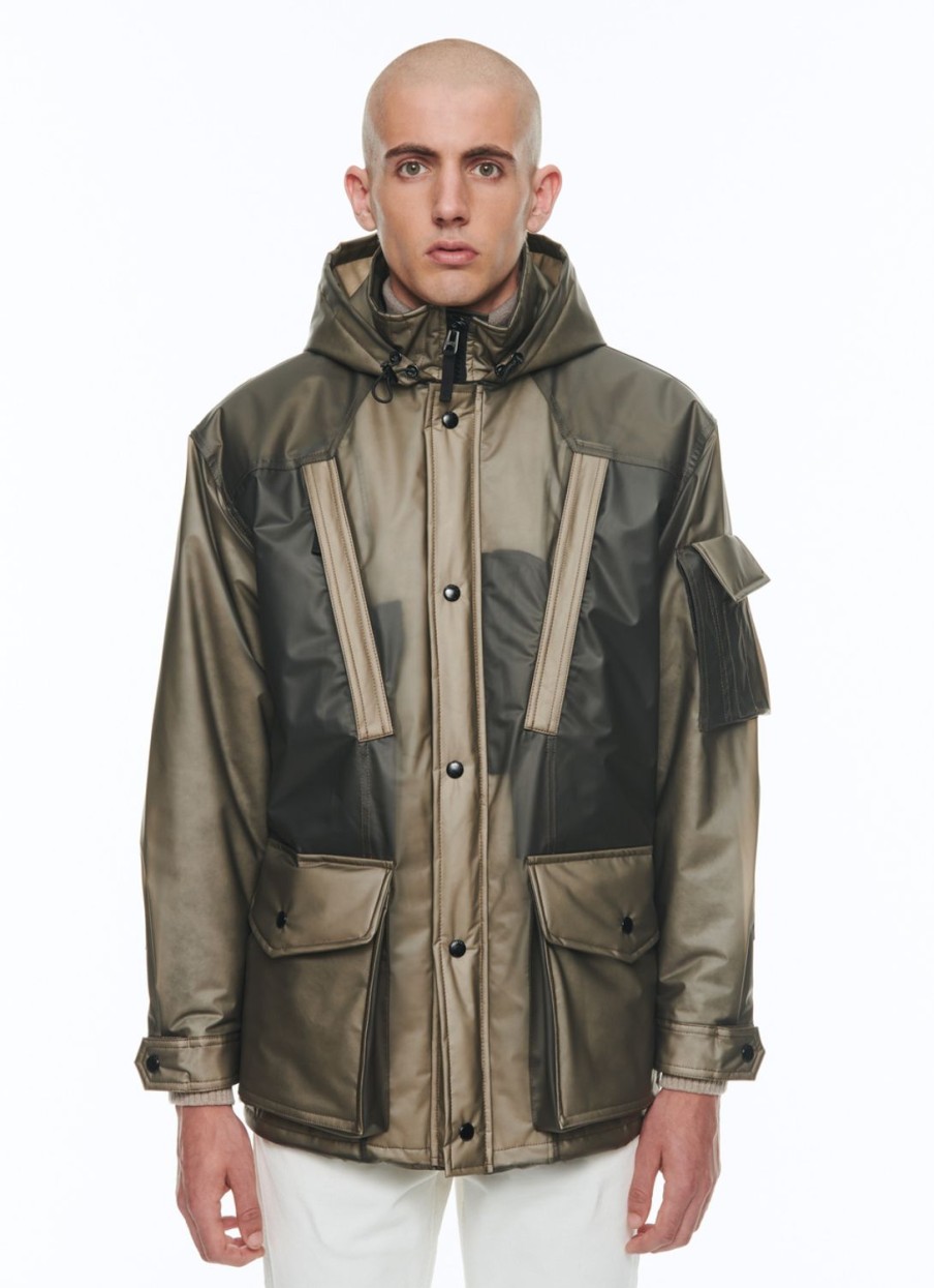 Outerwear | De Fursac Water-Repellent See-Through Parka See-Through Grey