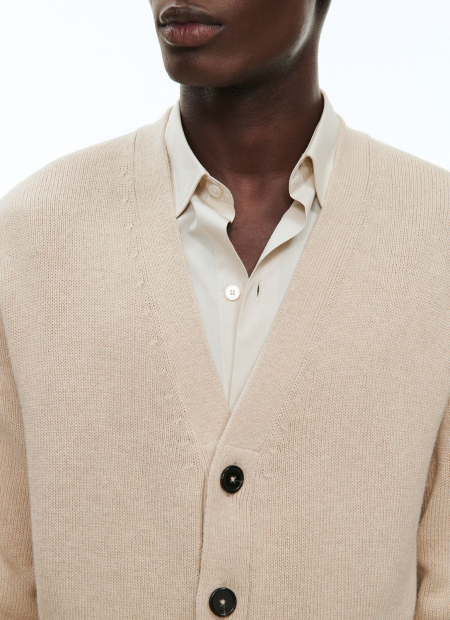 Sweaters | De Fursac Cotton And Cashmere Cardigan Beige