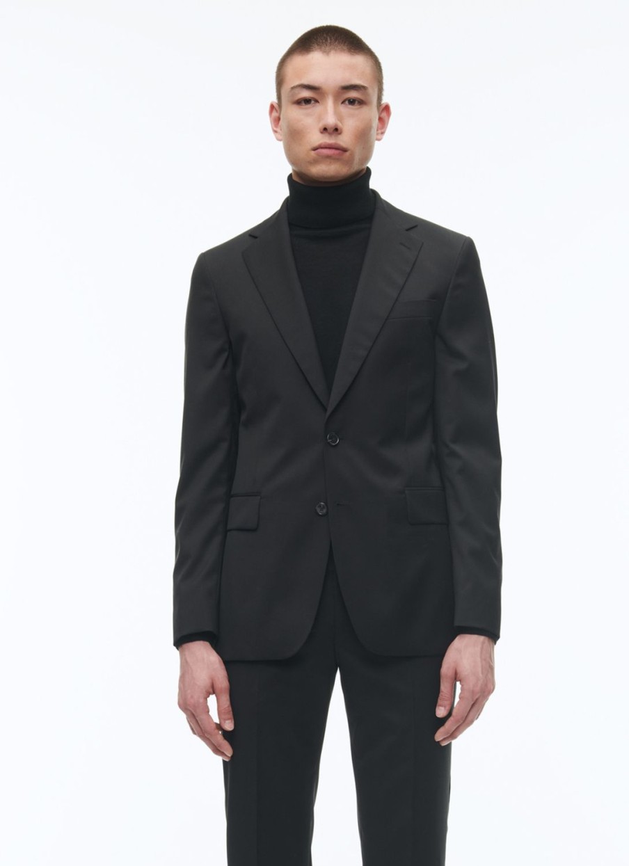 Blazers | De Fursac Wool Serge Suit Jacket Black