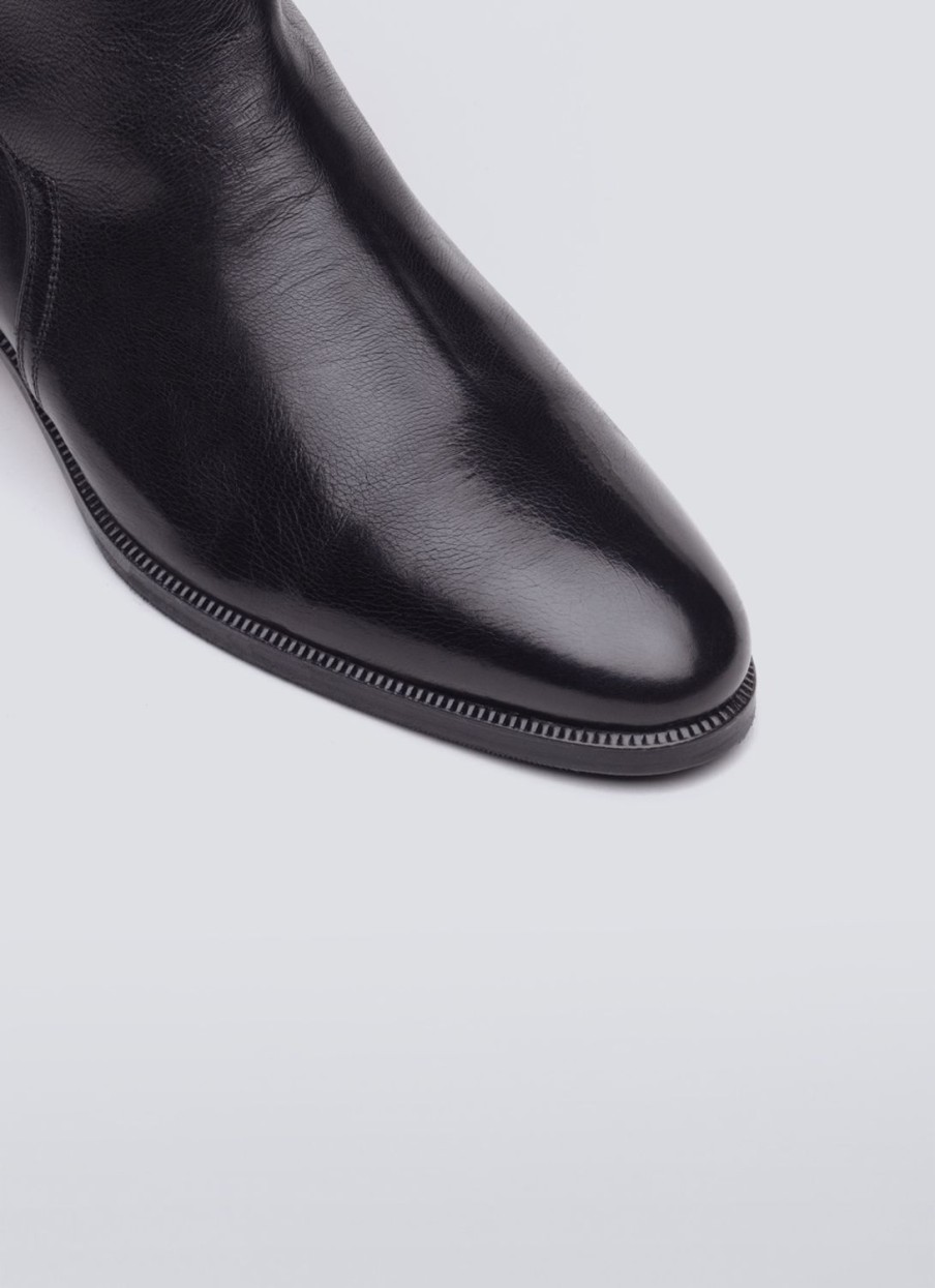 Shoes | De Fursac Calfskin Leather Jodhpur Boots Black