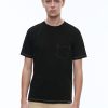 Polos & T-Shirts | De Fursac Organic Cotton Jersey Embroided T-Shirt Black - Fursac Embroidery