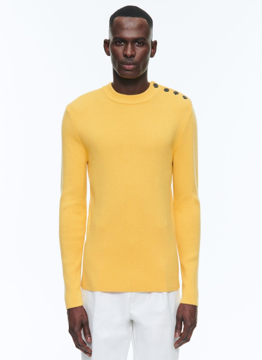 Sweaters | De Fursac Cotton And Certified Wool Sweater Yellow