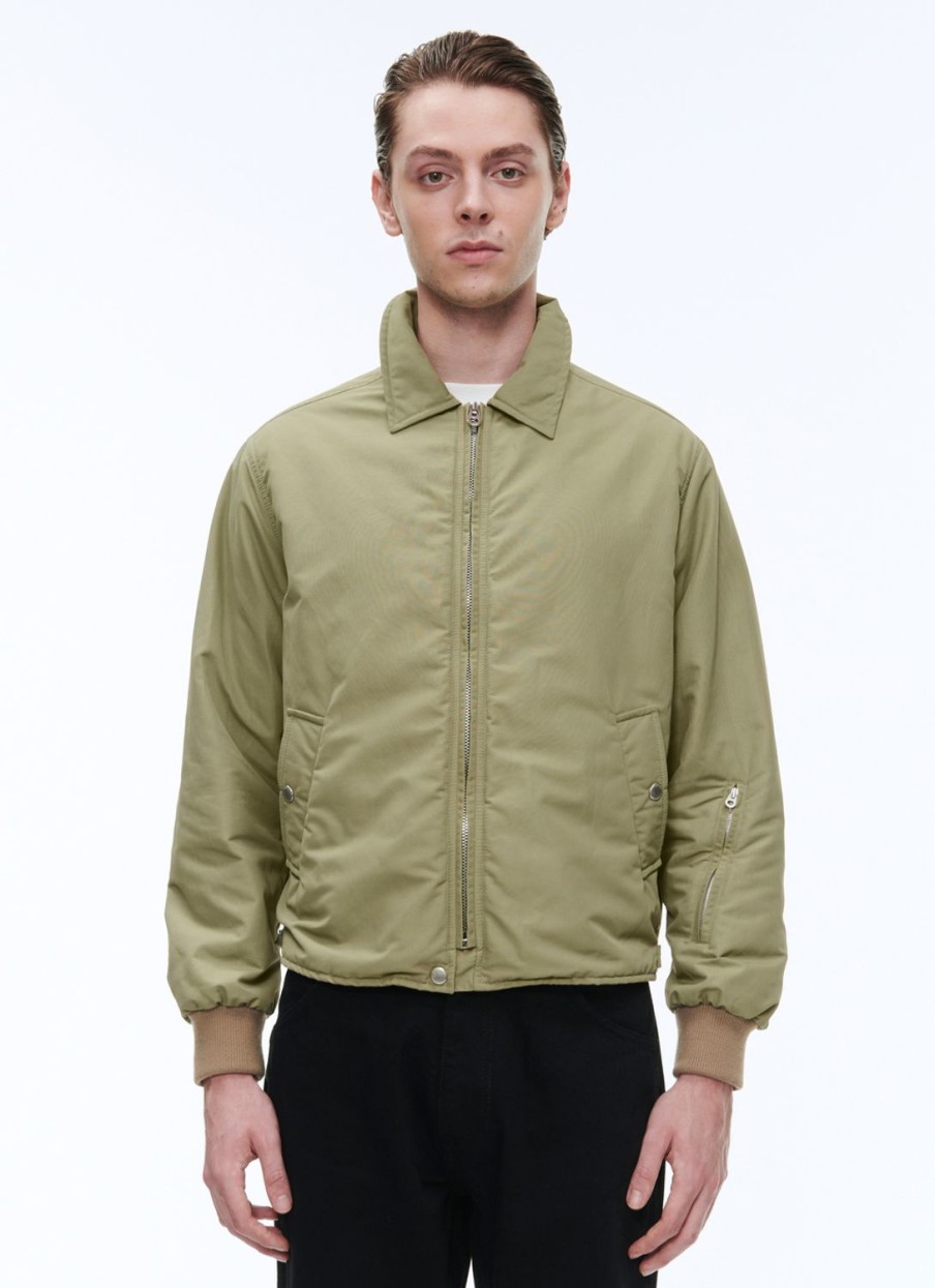 Outerwear | De Fursac Ottoman Fabric Jacket Olive Green