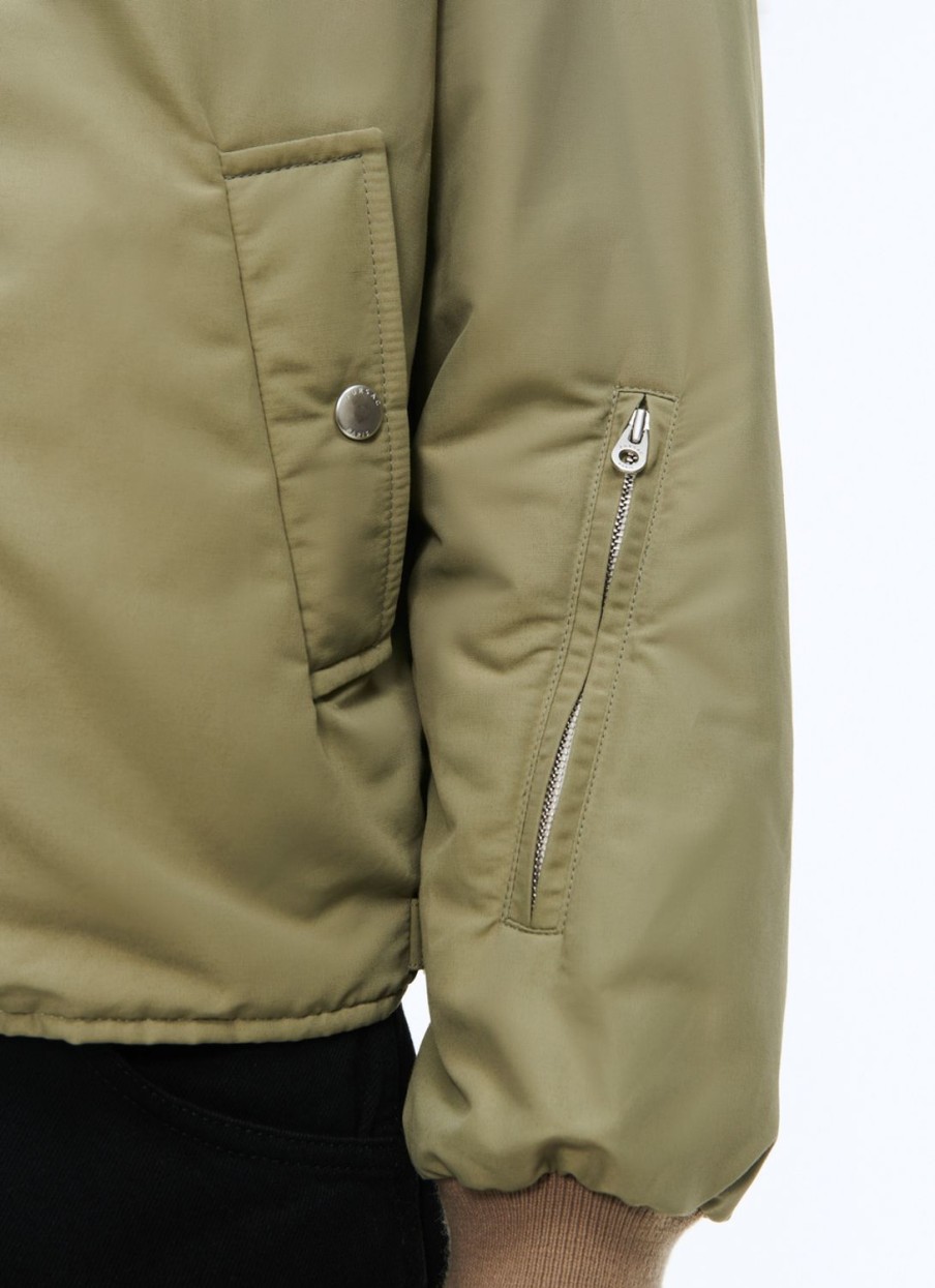 Outerwear | De Fursac Ottoman Fabric Jacket Olive Green