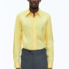 Shirts | De Fursac Cotton Shirt With Swallow Collar Yellow