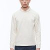 Sweaters | De Fursac Cotton Jersey Shawl Collar Sweatshirt Ecru