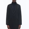 Outerwear | De Fursac Cashmere Tailored Coat Navy Blue