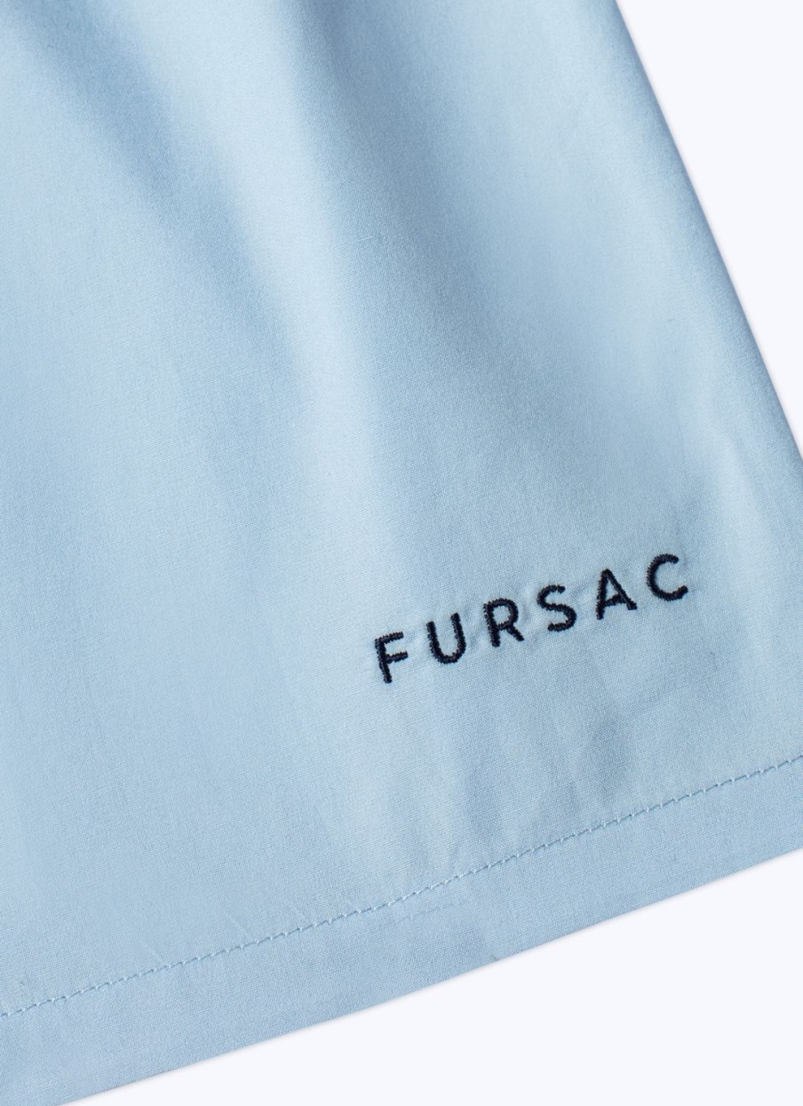 Homewear | De Fursac Lot Of 2 Cotton Boxer Shorts With Fursac Embroidery White And Blue - Fursac Embroidery