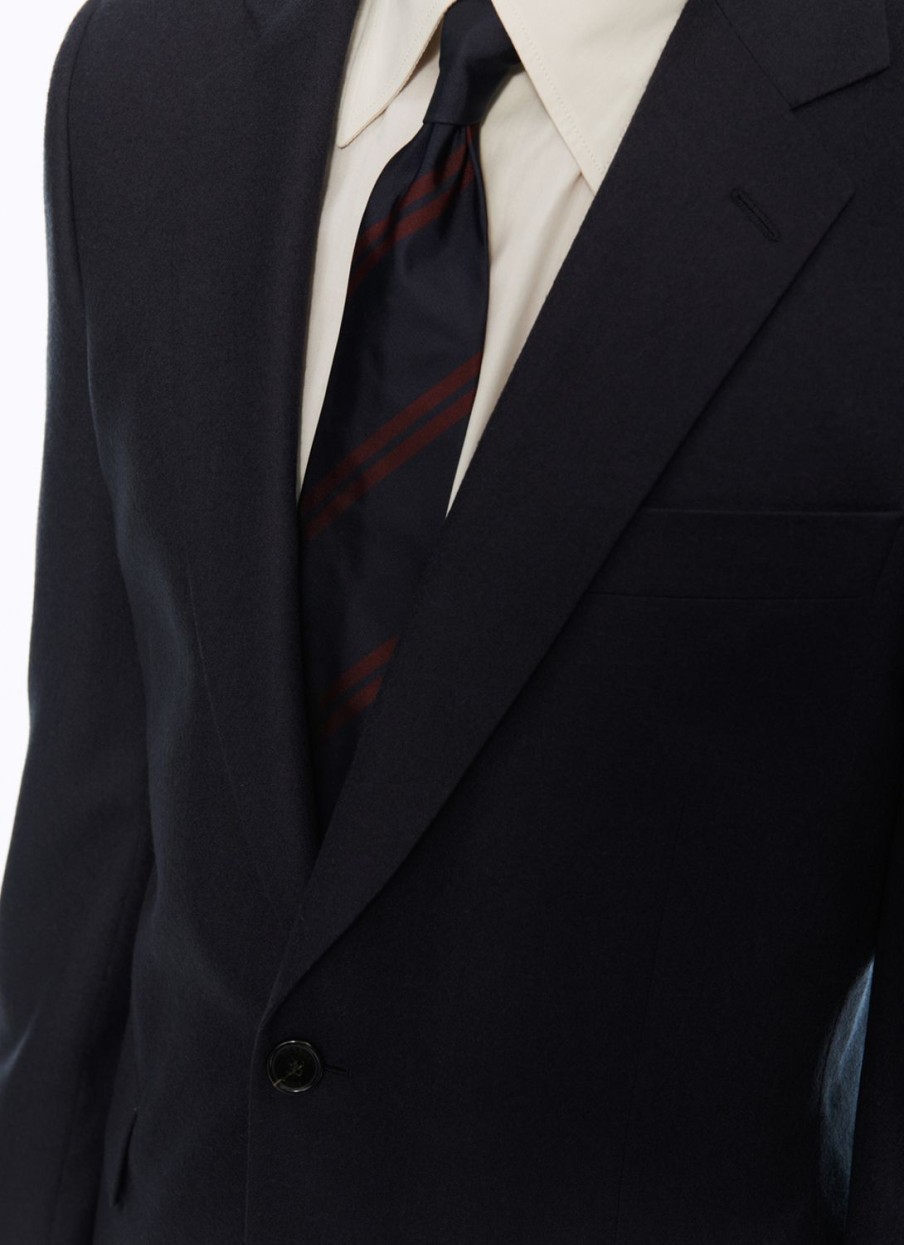 Suits | De Fursac Wool Flannel Si Navy Blue