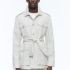 Outerwear | De Fursac Cotton Canvas Safari Jacket Beige