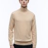 Sweaters | De Fursac Wool And Cashmere Roll Neck Sweater Beige