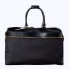 Leather Goods | De Fursac Technical Fabric And Leather Travel Bag Black