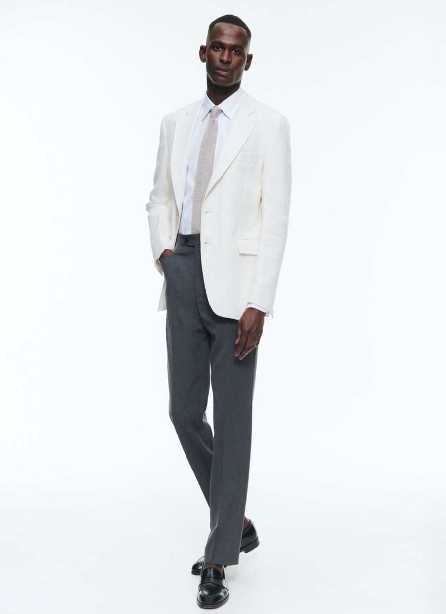 Blazers | De Fursac Linen And Cotton Houndstooth Jacket Ecru