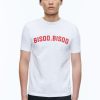 Polos & T-Shirts | De Fursac Organic Cotton Printed T-Shirt White - "Bisoo Bisoo" Print